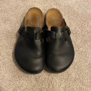 Birkenstock black clogs - leather